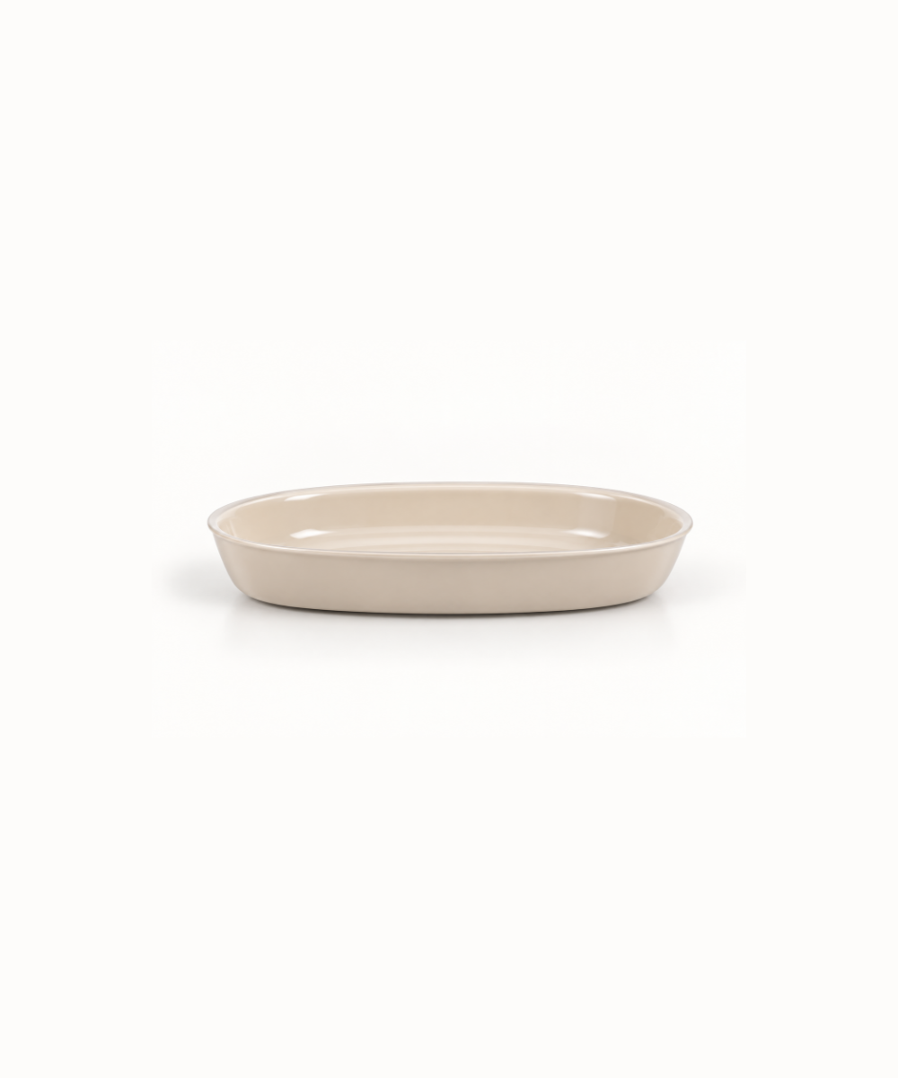 Ovale ovenschaal beige, 1600 ml