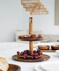 Lumo acaciahouten etagere – 25 cm