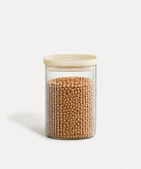 Quadro Stripe Geribbelde Glazen Voorraadpot 1000 ml