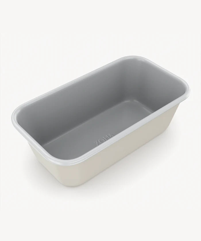 Rechthoekige keramische bakvorm beige – Antiaanbak