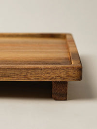 Acacia houten serveerplank op voet