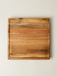 Acacia houten serveerplank op voet