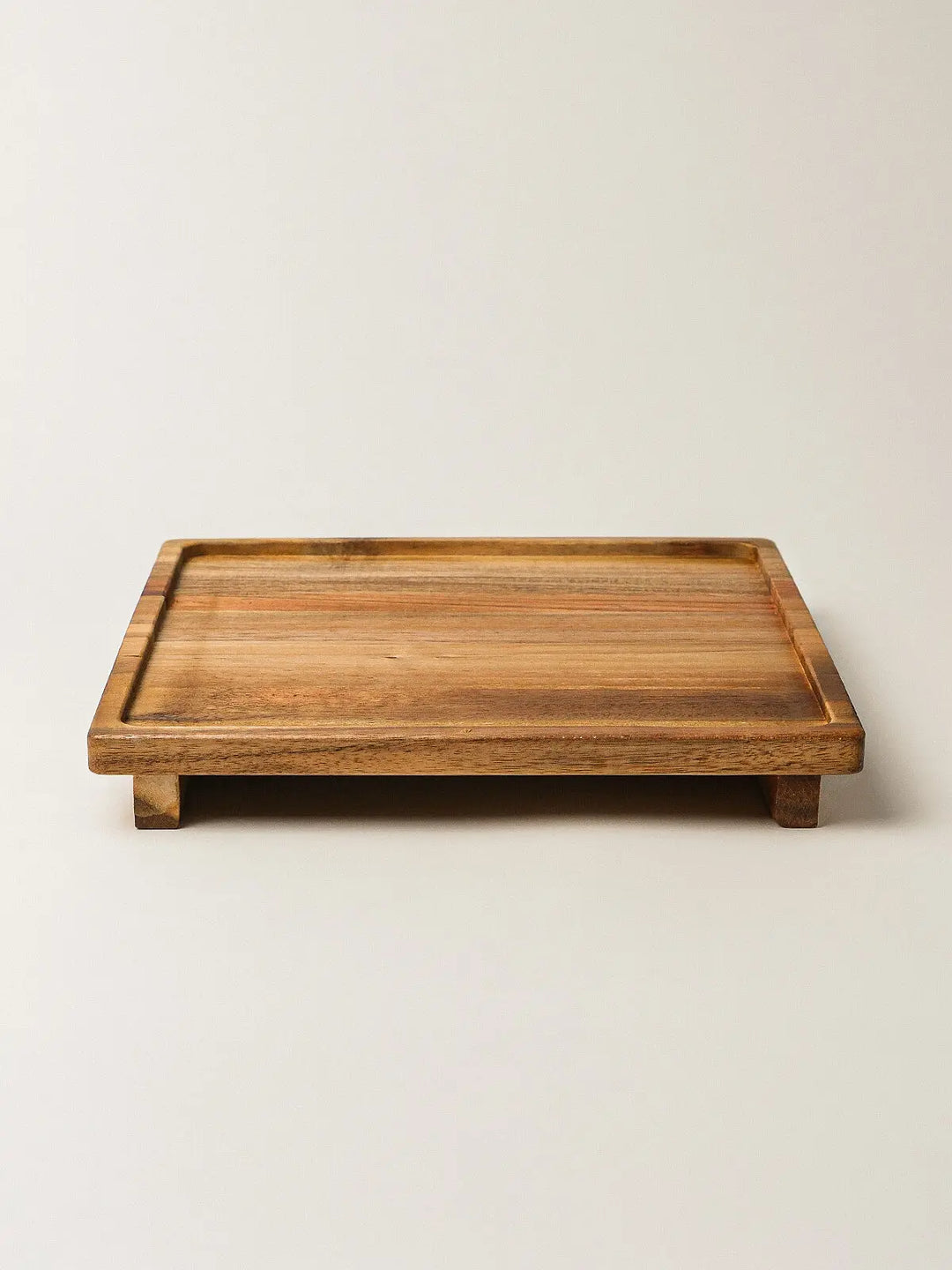 Acacia houten serveerplank op voet