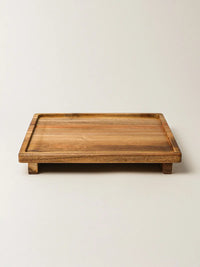 Acacia houten serveerplank op voet