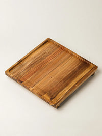 Acacia houten serveerplank op voet