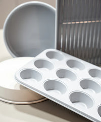 Complete 6-delige bakvormen set beige – Keramische antiaanbak, PFAS-vrij