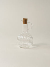 Acacia houten olie-en-azijnstel | Borosilicaatglas