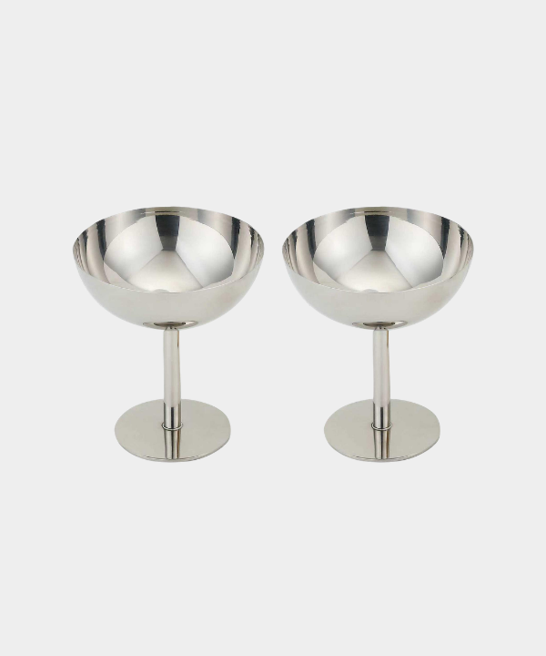 Aura rvs coupe | 2 stuks | 11 cm