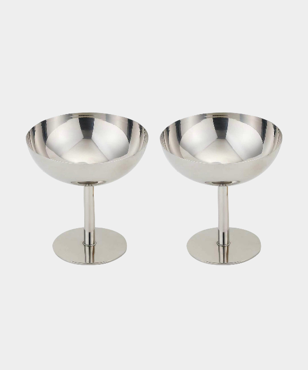 Aura rvs coupe | 2 stuks | 13,5 cm