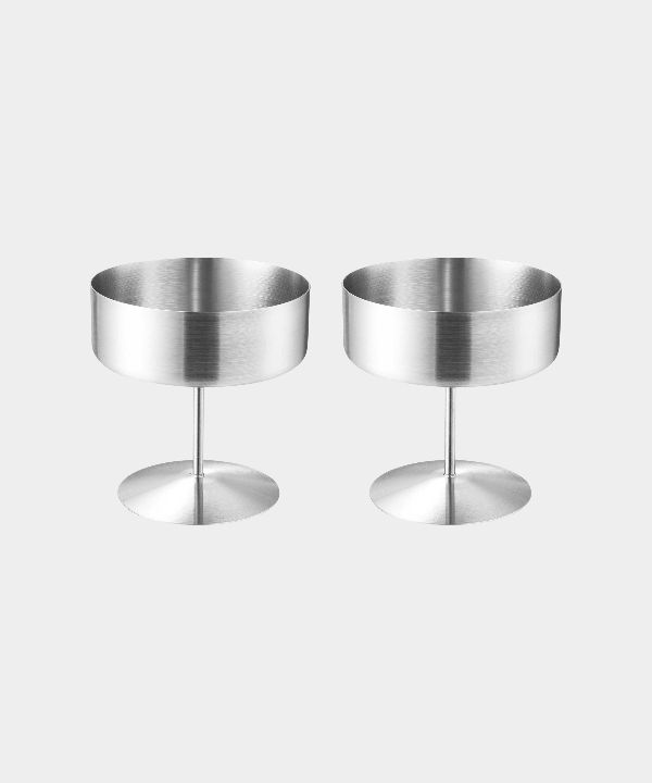 Aura rvs coupe | 2 stuks | 200 ml