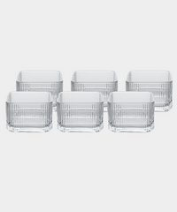Kare Ripple glazen schaaltjes – Set van 6 stuks