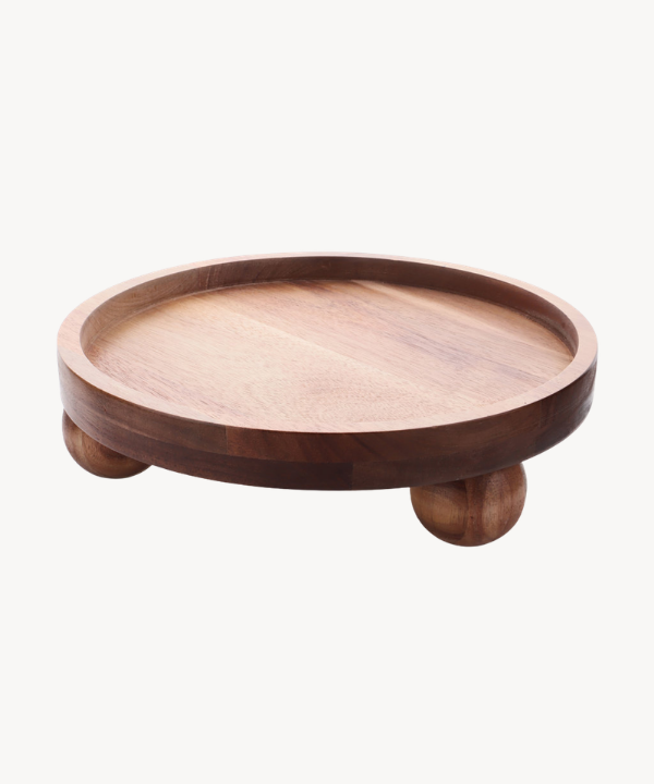 Grote ronde borrelplank Ø40 cm van acaciahout