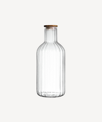 Linea borosilicaat glazen karaf met acaciahouten deksel – 1400 ml