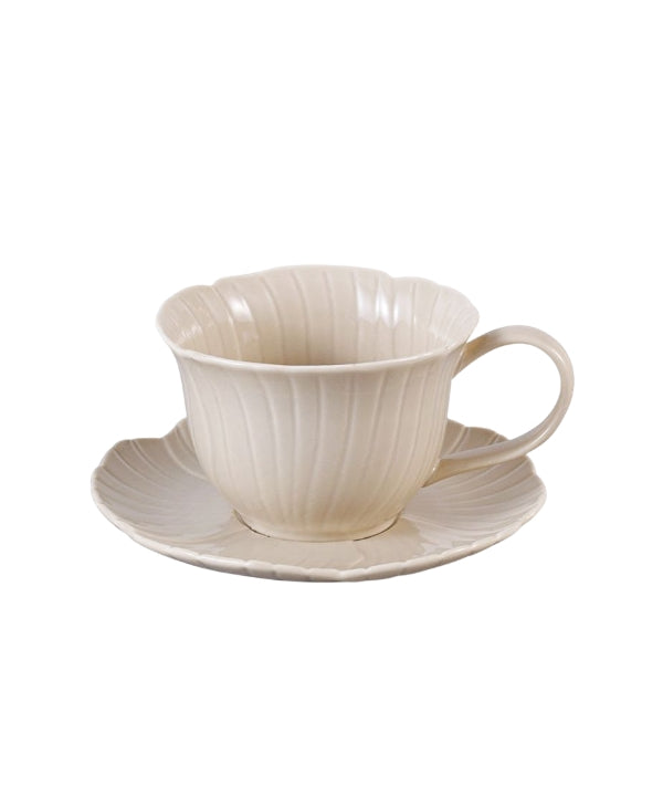 Bricard Florange Espressoset Taupe – 12-Delig Porseleinen Espressokopjes voor 6 Personen