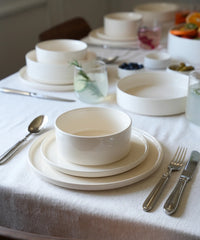 Noa Serviesset 24-delig – Beige Steengoed Dinerset voor 6 Personen