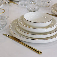 Bricard Lunel 27-delig servies set – Wit/goud