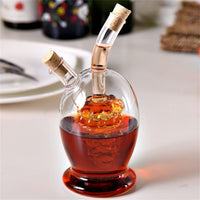 Dubbelwandig olie- en azijnfles | 2 in 1 | 500 ml
