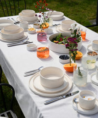 Noa Serviesset 24-delig – Beige Steengoed Dinerset voor 6 Personen
