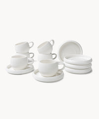 Chubby Lines espressokopjes | Set voor 6 personen