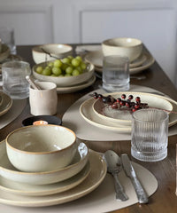Ria 24-delig serviesset voor 6 personen | beige