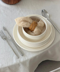 Noa Serviesset 24-delig – Beige Steengoed Dinerset voor 6 Personen