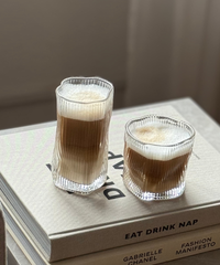 Diamond clear stripe glas | 6 stuks | 200 ml