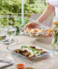 Pasabahce Borcam Ovenschaal Vierkant Set | 2 stuks | 1950 + 3200 cc