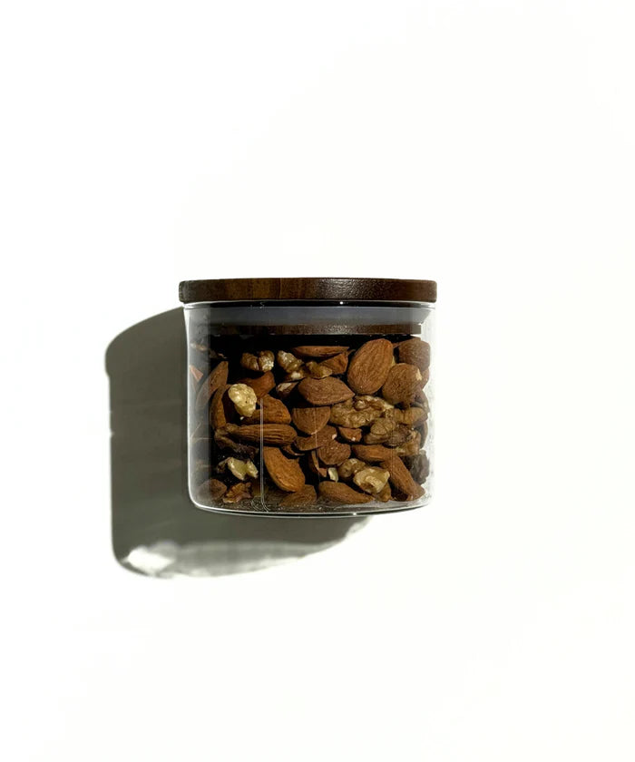 Voorraadpot classic met acaciahouten deksel | 2 stuks | 450 ml