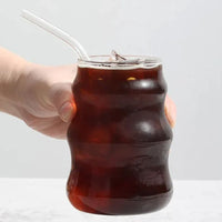 Bubble wave borosilicaatglas | 2 stuks | 500 ml