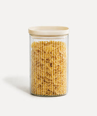 Quadro Stripe Geribbelde Glazen Voorraadpot 1500 ml