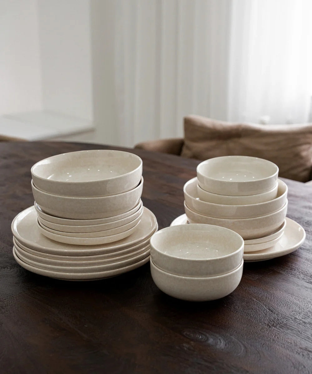 Roma 24-delig serviesset voor 6 personen | Beige