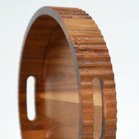 Curve acacia houten dienblad | 30 cm