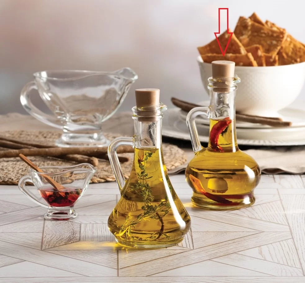 Pasabahce Olivia olie- en azijnfles 2 stuks – 260 ml