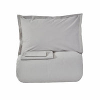 Karaca Home Cool Touch Basic tweepersoons dekbedovertrekset | Grijs