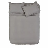 Karaca Home Cool Touch Basic tweepersoons dekbedovertrekset | Grijs