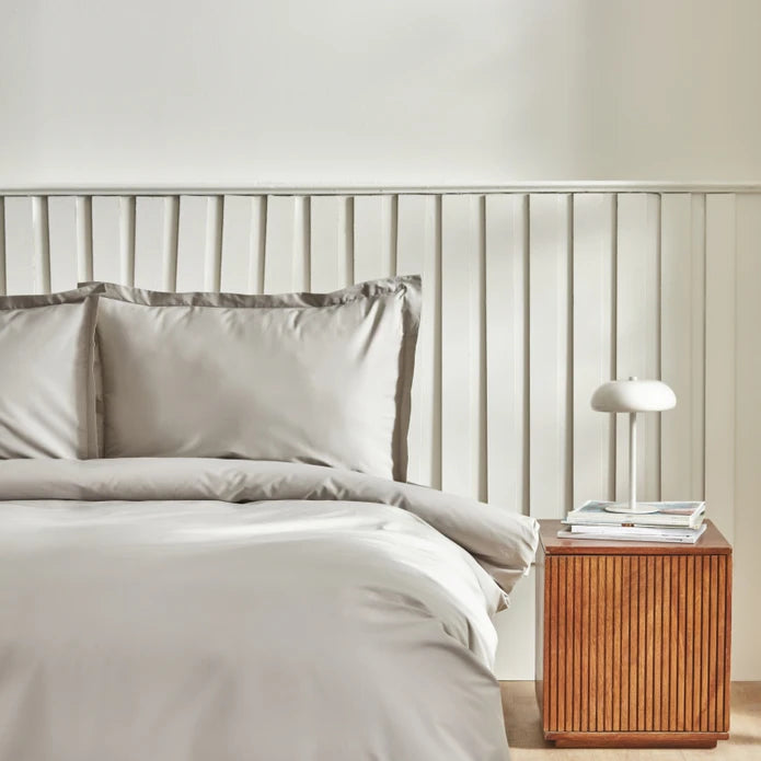 Karaca Home Cool Touch Basic tweepersoons dekbedovertrekset | Grijs