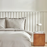 Karaca Home Cool Touch Basic tweepersoons dekbedovertrekset | Grijs
