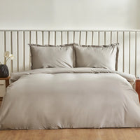 Karaca Home Cool Touch Basic tweepersoons dekbedovertrekset | Grijs