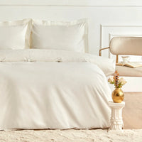 Karaca Home Talia tweepersoons dekbedovertrek | Geborduurd | Wit