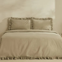 Karaca Home Pure Ruffle king size dekbedovertrekset | Salie