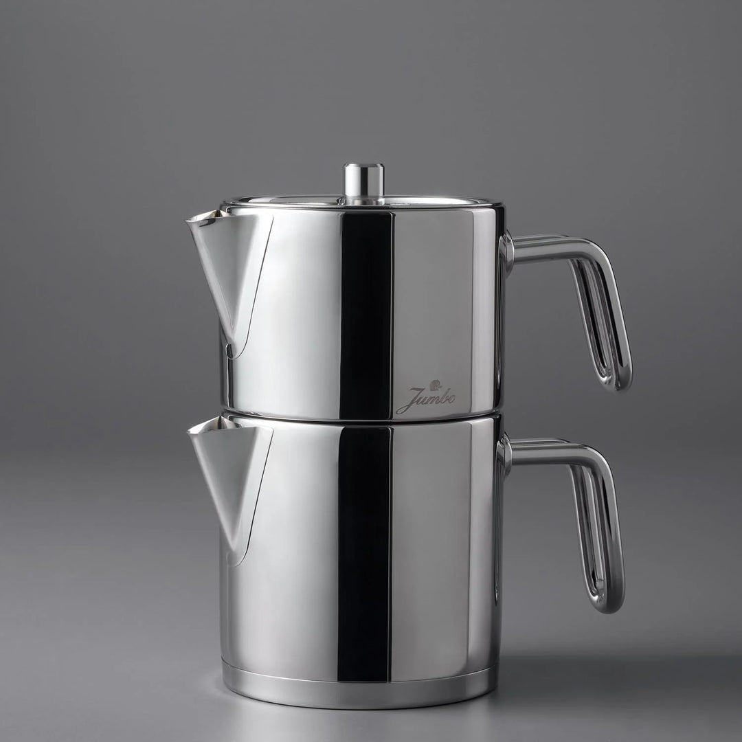 Jumbo Metalix Midi RVS inductie theepot – 18/10 Roestvrijstaal – 1,2 + 0,9 Liter