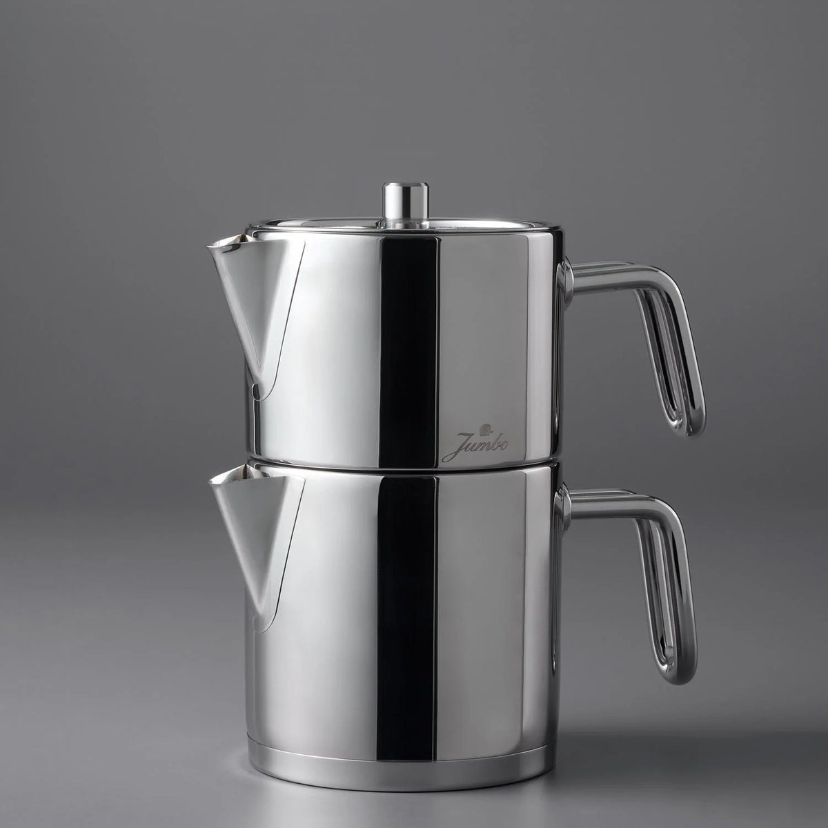 Jumbo Metalix Midi RVS inductie theepot – 18/10 Roestvrijstaal – 1,2 + 0,9 Liter