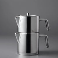 Jumbo Metalix Midi RVS inductie theepot – 18/10 Roestvrijstaal – 1,2 + 0,9 Liter