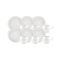 Karaca Sunset 12-delige espressokopjes set voor 6 personen | 100 ml