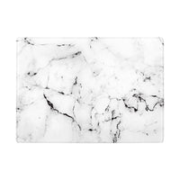 Karaca Deep glazen snijplank | marmer design | wit