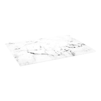 Karaca Deep glazen snijplank | marmer design | wit