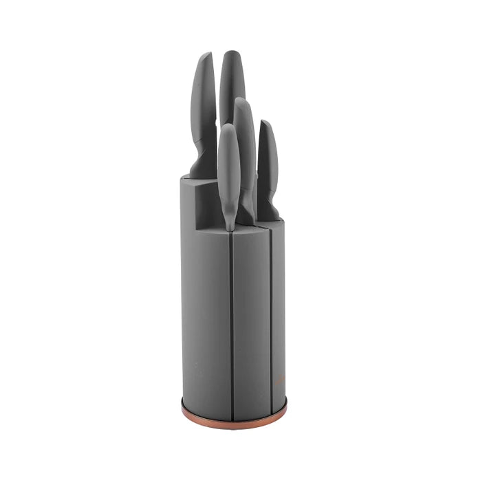 Karaca Proofcut Gray 6-delige messenset incl. messenblok