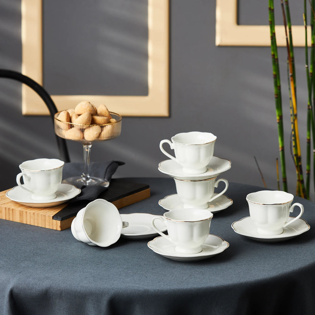 Karaca Çan 12-delig koffiekopjes set voor 6 personen