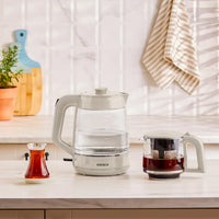 Karaca Glass Tea XL 2-in-1 Glazen Theemachine & Waterkoker | Starlight