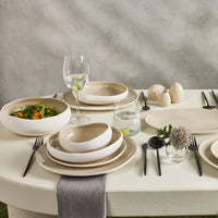 Karaca Cupid 55-delige serviesset voor 12 personen | Beige/Wit
